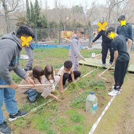 Huerto escolar, CEIP Río Ebro