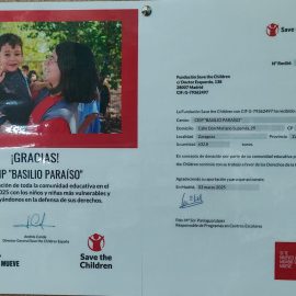 Carrera solidario en el CEIP Basilio Paraíso