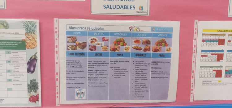 Almuerzo saludable en el CEIP Augusta Bílbilis